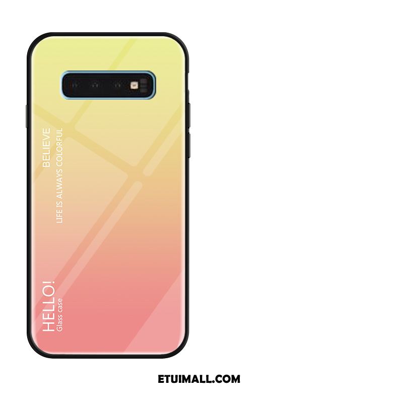 Etui Samsung Galaxy S10 Żółty Silikonowe Gradient Gwiazda Szkło Futerał Oferta