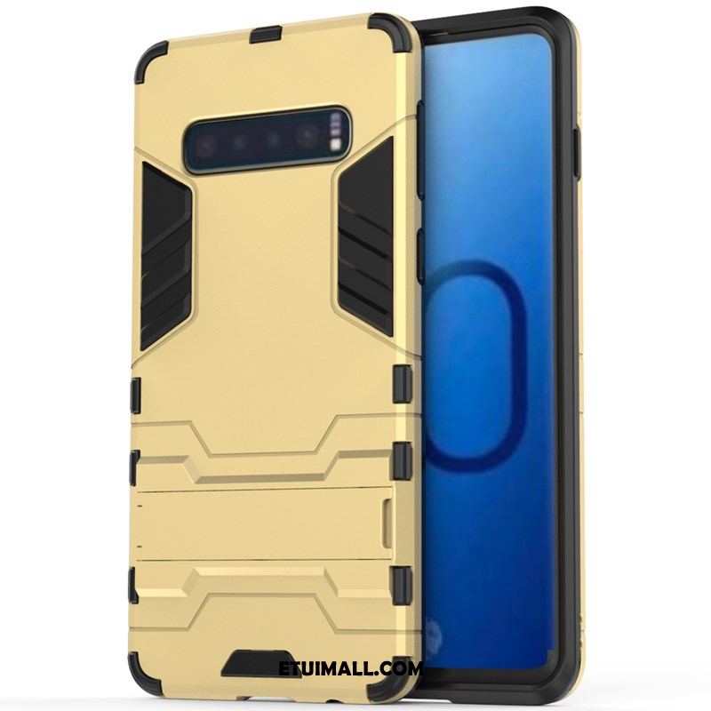 Etui Samsung Galaxy S10+ Żółty Wspornik Anti-fall Torby Gwiazda Futerał Sklep