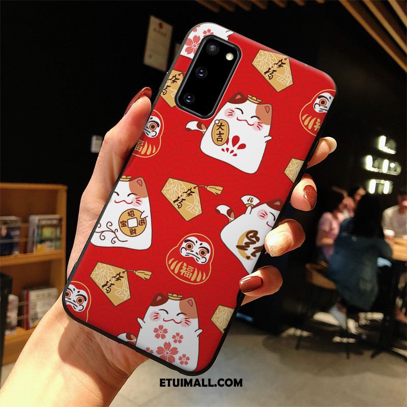 Etui Samsung Galaxy S20 Ochraniacz Czerwony Bogactwo Telefon Komórkowy Kotek Obudowa Sklep