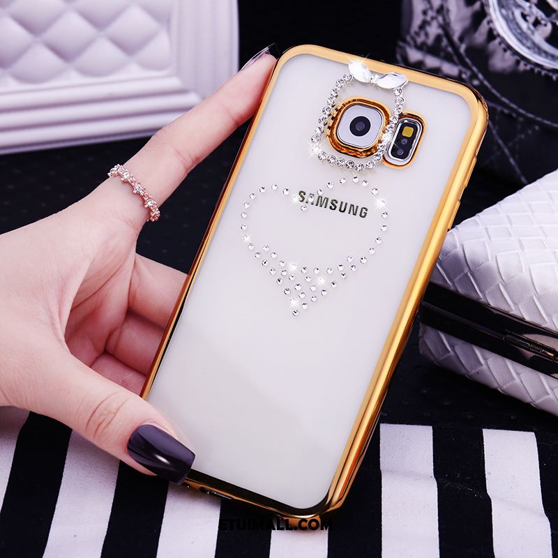 Etui Samsung Galaxy S6 Telefon Komórkowy Miękki Rhinestone Tendencja Silikonowe Obudowa Tanie