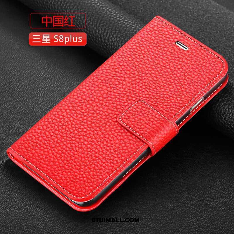 Etui Samsung Galaxy S8+ Czerwony Telefon Komórkowy Skórzany Futerał Gwiazda Ochraniacz Pokrowce Sprzedam