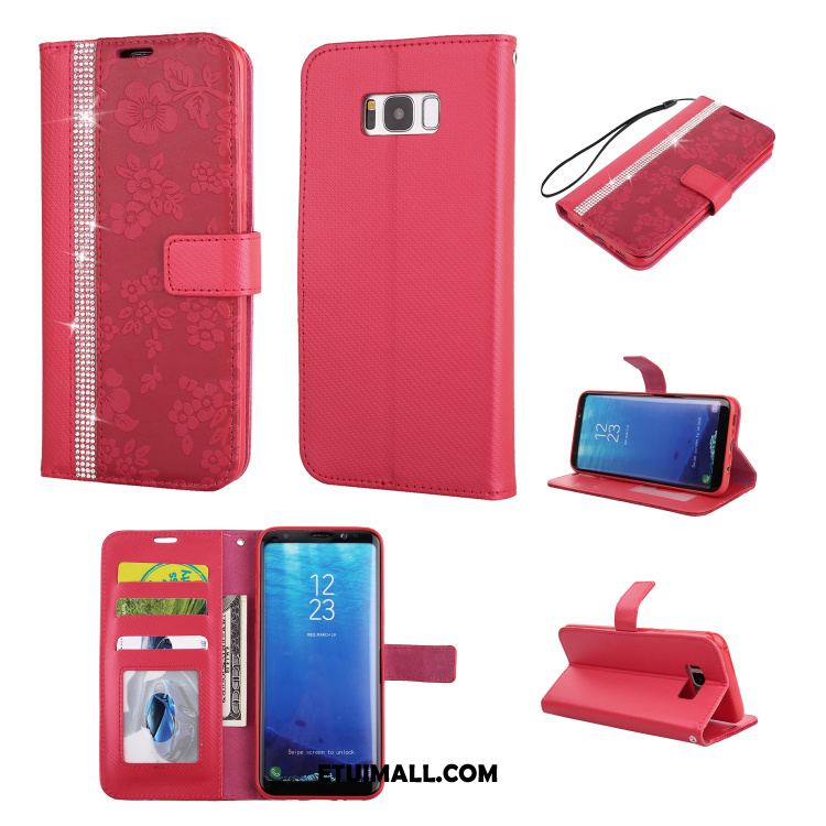 Etui Samsung Galaxy S8 Skórzany Futerał Czerwony Karta Gwiazda Ochraniacz Pokrowce Sprzedam