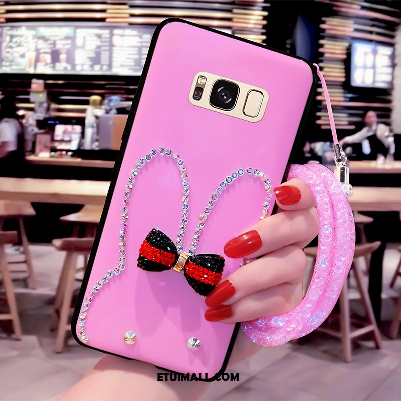 Etui Samsung Galaxy S8 Telefon Komórkowy Różowe Gwiazda Rhinestone Silikonowe Obudowa Tanie