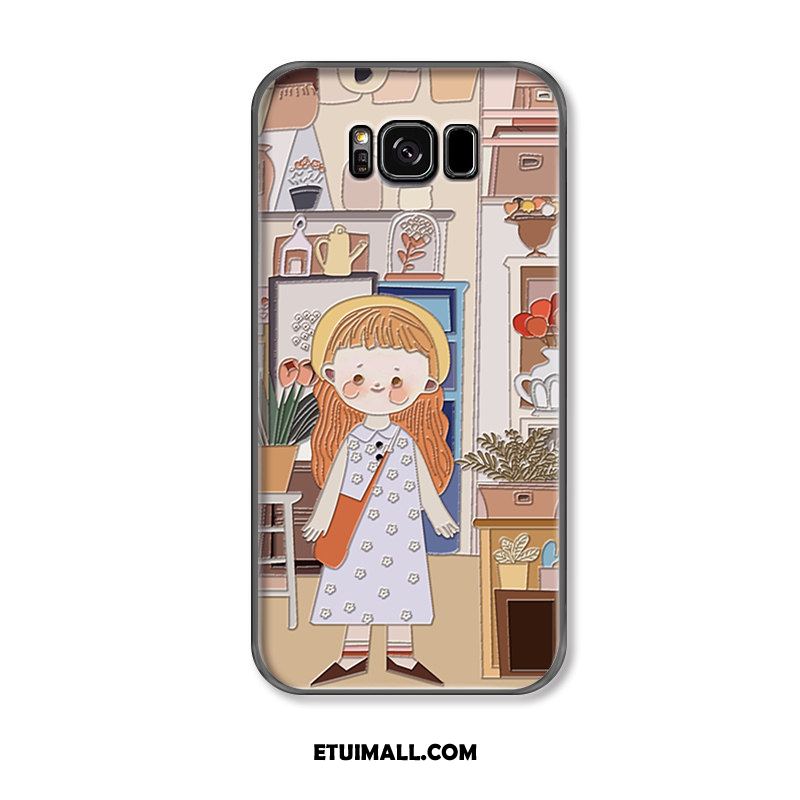 Etui Samsung Galaxy S8+ Tendencja Kwiaty Relief Ochraniacz Moda Futerał Online