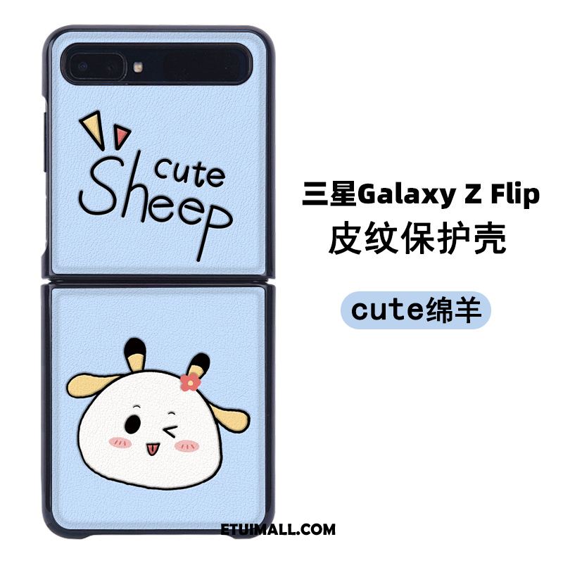 Etui Samsung Z Flip Piękny Ochraniacz Składać Skóra Gwiazda Futerał Sklep