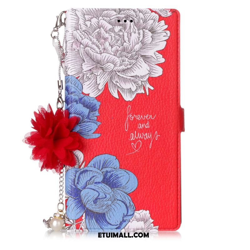 Etui Sony Xperia L1 Kwiaty Telefon Komórkowy Kolor Ochraniacz Czerwony Futerał Na Sprzedaż