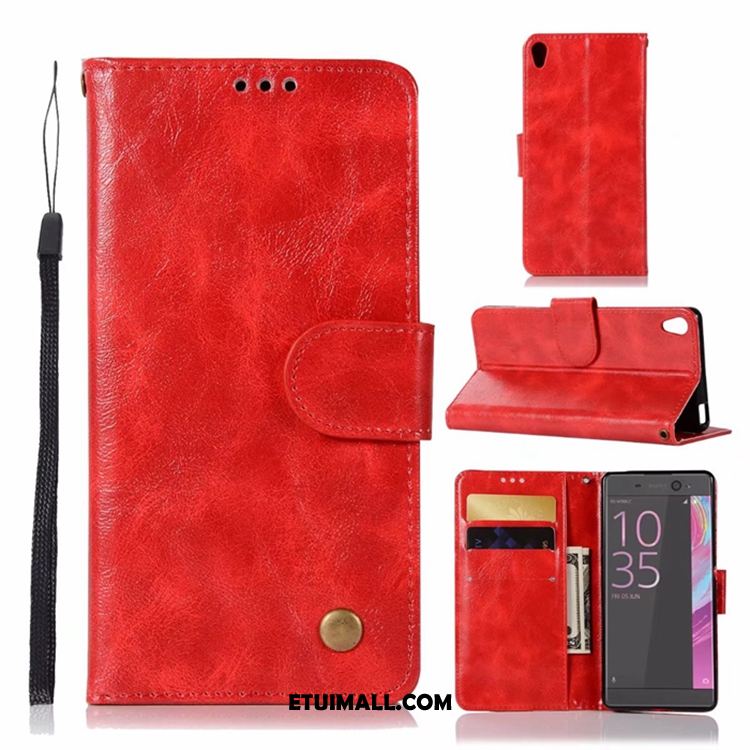 Etui Sony Xperia Xa1 Ultra Czerwony Vintage Anti-fall Telefon Komórkowy Silikonowe Etui Futerał Online