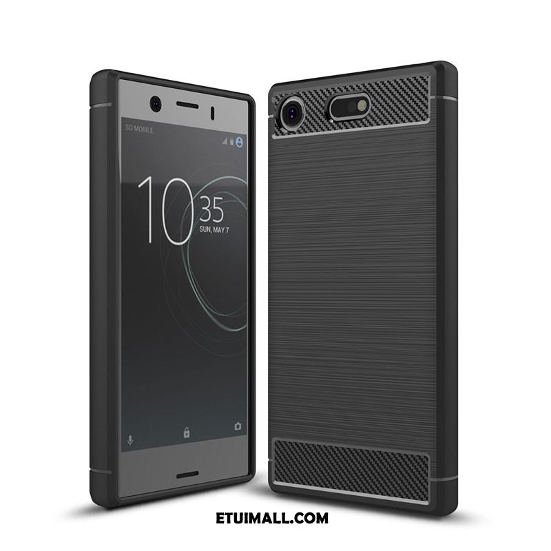 Etui Sony Xperia Xz1 Compact All Inclusive Czarny Miękki Jedwab Anti-fall Obudowa Sklep