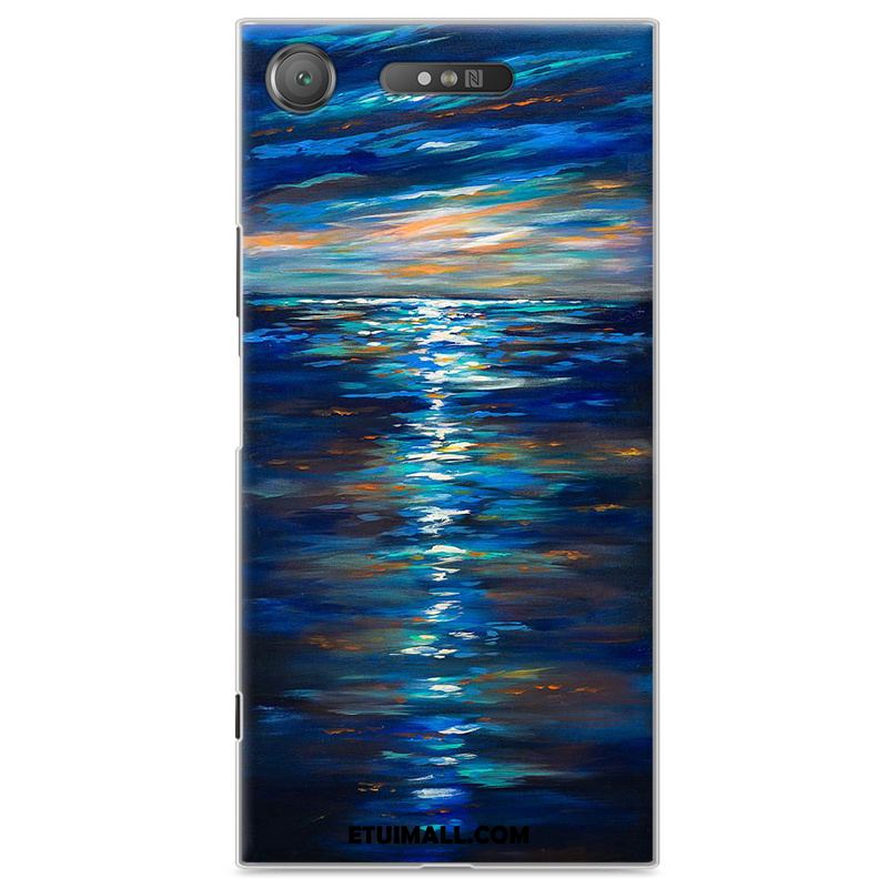 Etui Sony Xperia Xz1 Trudno Telefon Komórkowy Niebieski Osobowość Kolor Futerał Sklep