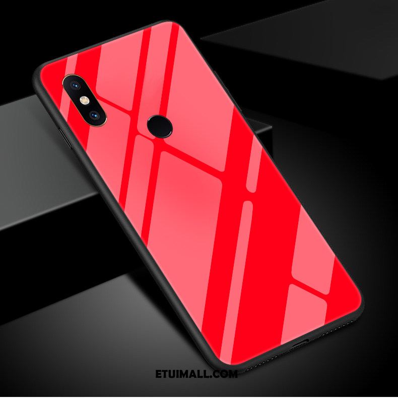 Etui Xiaomi Mi 8 Anti-fall Jednolity Kolor Proszek Telefon Komórkowy Czarny Futerał Sklep