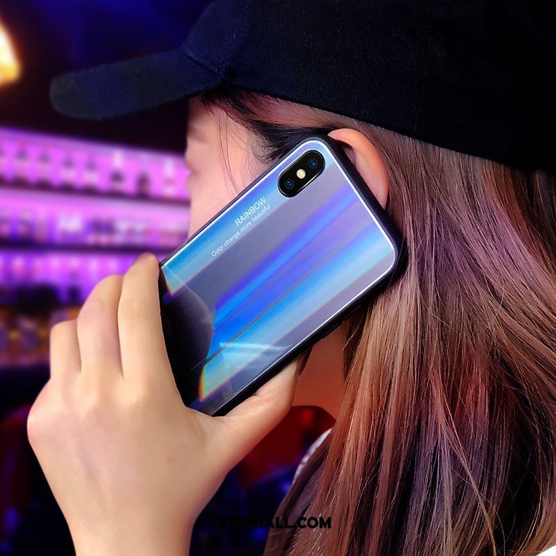 Etui Xiaomi Mi 8 Pro All Inclusive Wzór Szkło Niebieski Mały Futerał Sprzedam