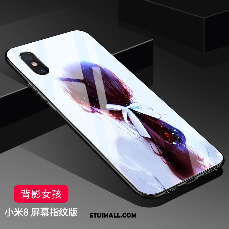 Etui Xiaomi Mi 8 Pro Biały Nubuku Anti-fall Osobowość All Inclusive Obudowa Tanie