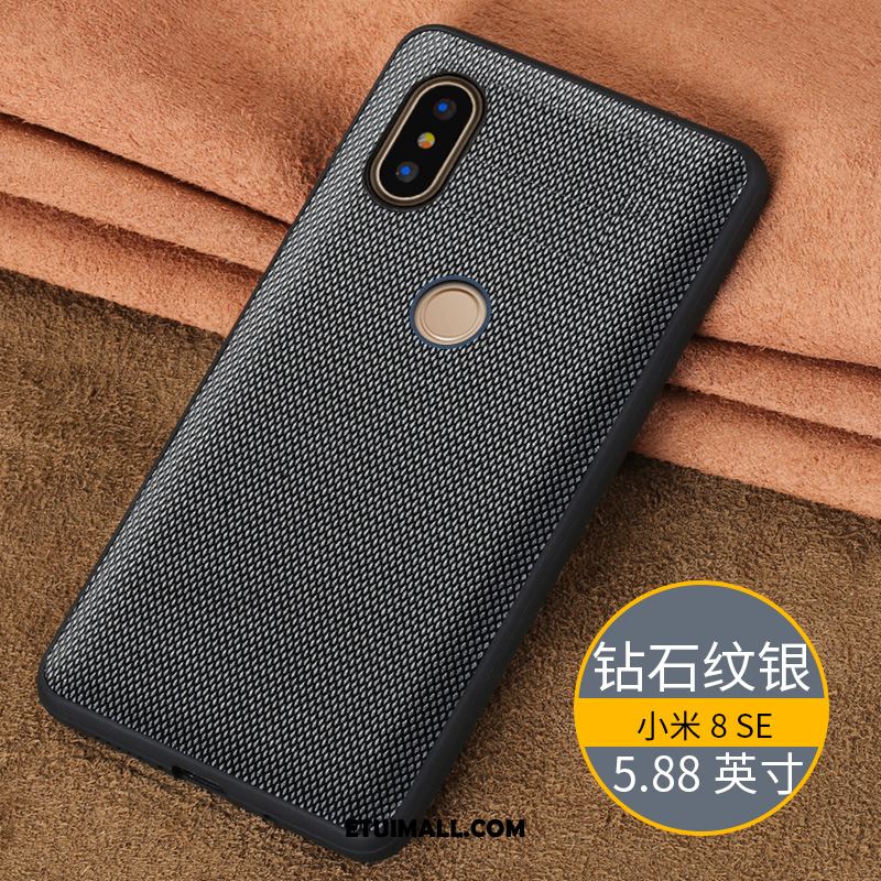 Etui Xiaomi Mi 8 Se Prawdziwa Skóra Siatkowe Ochraniacz Skórzany Futerał Mały Futerał Sklep