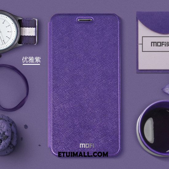 Etui Xiaomi Mi 8 Se Skórzany Futerał Anti-fall Nubuku Purpurowy Telefon Komórkowy Futerał Na Sprzedaż