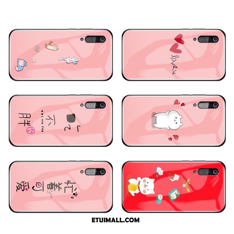 Etui Xiaomi Mi 9 Różowe Szkło Kreatywne Osobowość Telefon Komórkowy Futerał Online