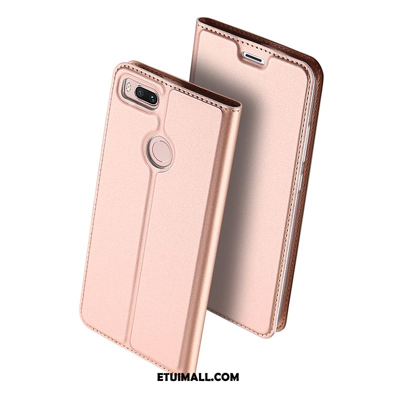 Etui Xiaomi Mi A1 Skórzany Futerał All Inclusive Karta Różowe Telefon Komórkowy Obudowa Tanie