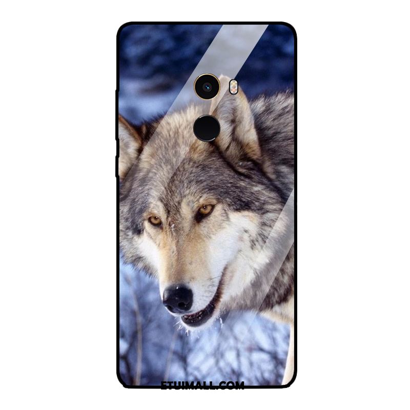 Etui Xiaomi Mi Mix 2 Wilk Ciemno Niebieski Telefon Komórkowy Zwierzę Szkło Hartowane Pokrowce Oferta