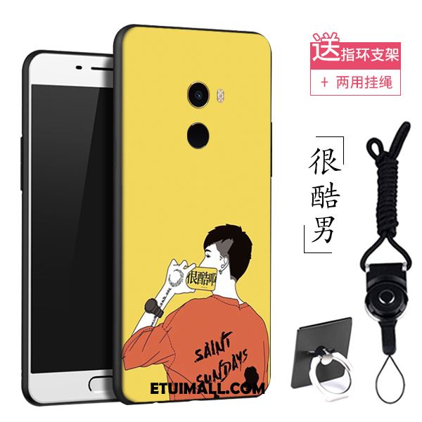 Etui Xiaomi Mi Mix 2 Żółty Nubuku Miękki Kreatywne Mały Obudowa Kup