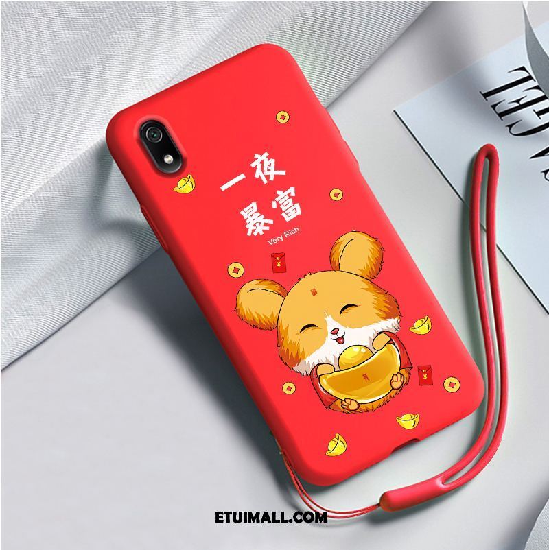 Etui Xiaomi Redmi 7a Czerwony Piękny Silikonowe Ochraniacz Mały Obudowa Tanie