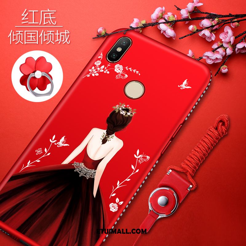 Etui Xiaomi Redmi S2 All Inclusive Anti-fall Czerwony Silikonowe Miękki Obudowa Sklep