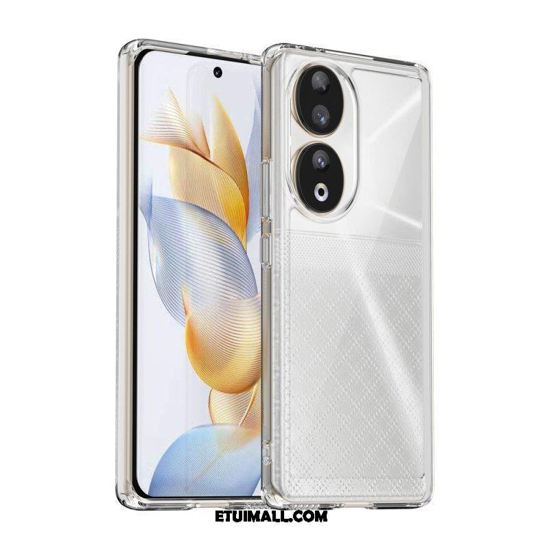 Etui do Honor 90 Akrylowe Krawędzie Silikonowe