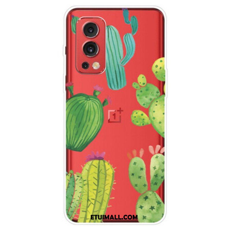 Etui do OnePlus Nord 2 5G Akwarela Kaktusy