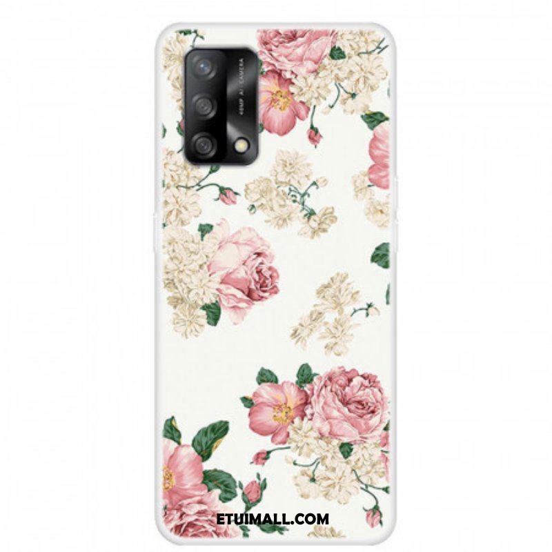 Etui do Oppo A74 4G Kwiaty Wolności