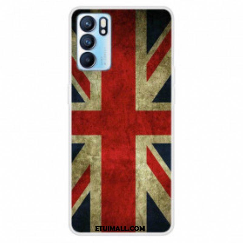 Etui do Oppo Reno 6 5G Flaga Angielska