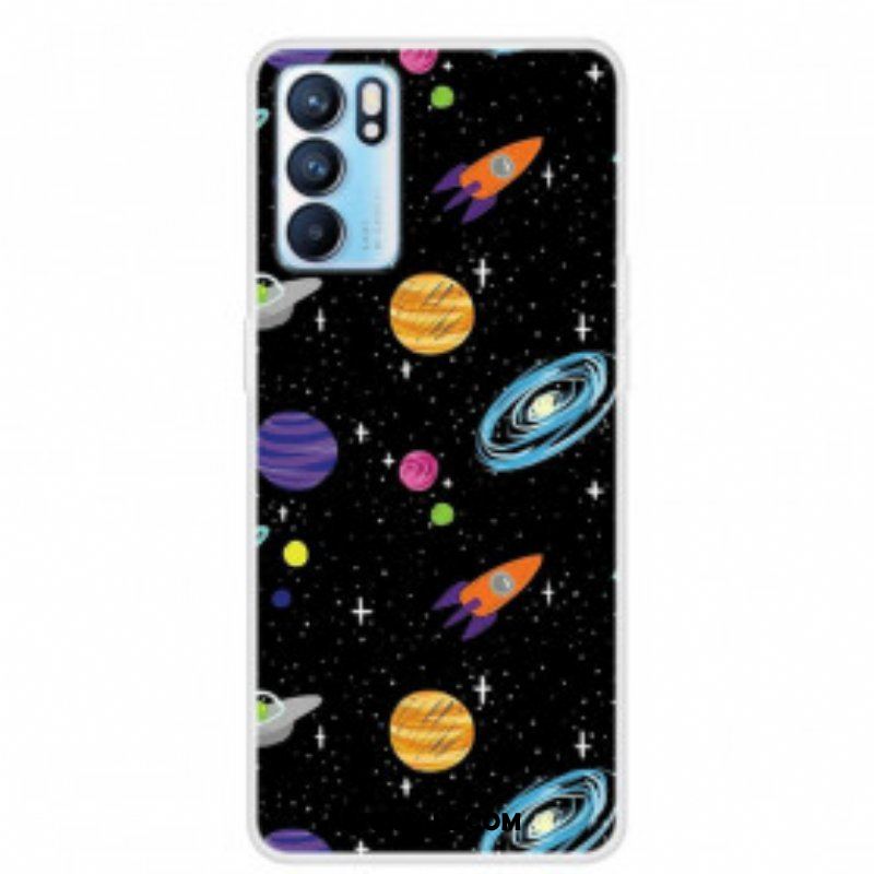 Etui do Oppo Reno 6 5G Planeta Galaktyka