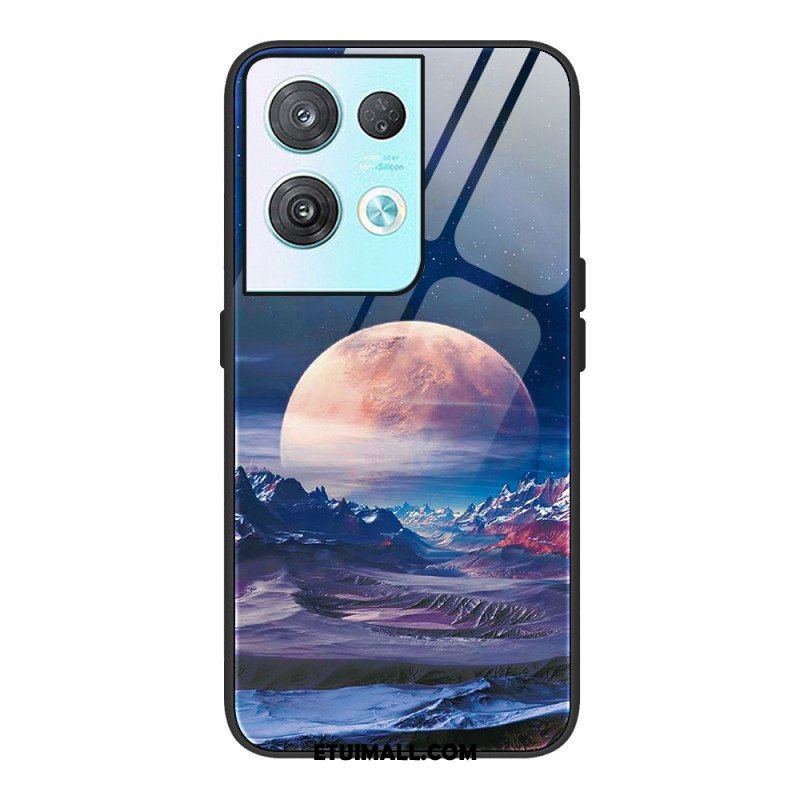 Etui do Oppo Reno 8 Szkło Hartowane Kosmiczne