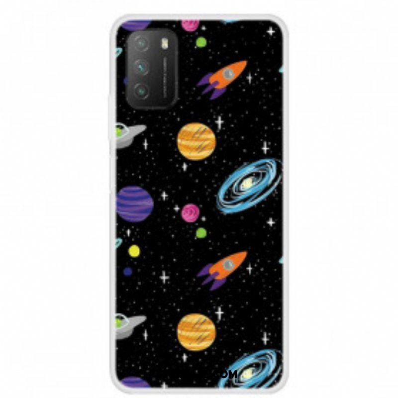 Etui do Poco M3 Planeta Galaktyka