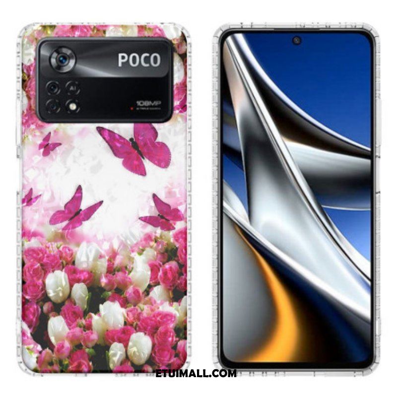 Etui do Poco X4 Pro 5G Stylowe Motyle