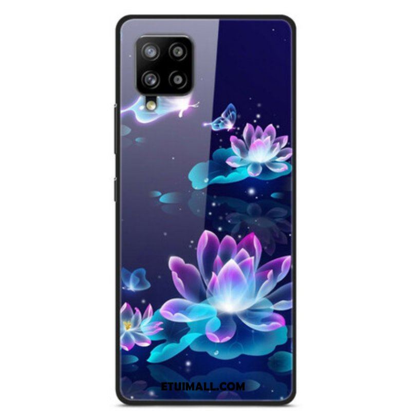 Etui do Samsung Galaxy A42 5G Lilie Wodne Ze Szkła Hartowanego