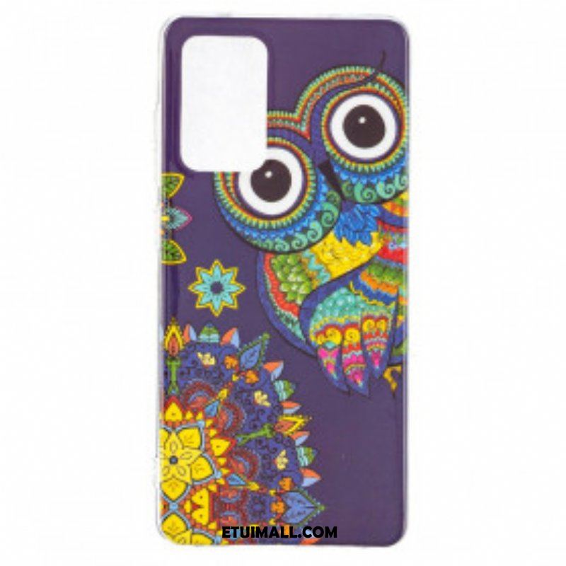 Etui do Samsung Galaxy A52 4G / A52 5G / A52s 5G Fluorescencyjna Mandala Sowa