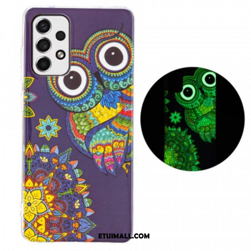 Etui do Samsung Galaxy A53 5G Fluorescencyjna Mandala Sowa