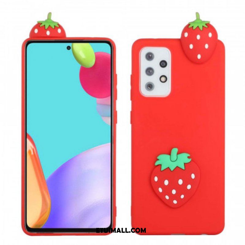 Etui do Samsung Galaxy A53 5G Truskawka 3d