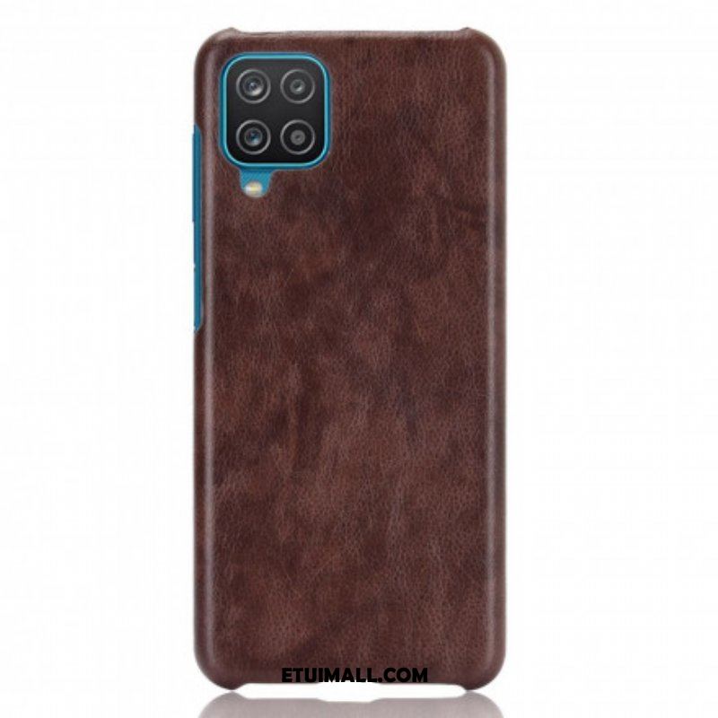 Etui do Samsung Galaxy M12 / A12 Efekt Skóry Liczi