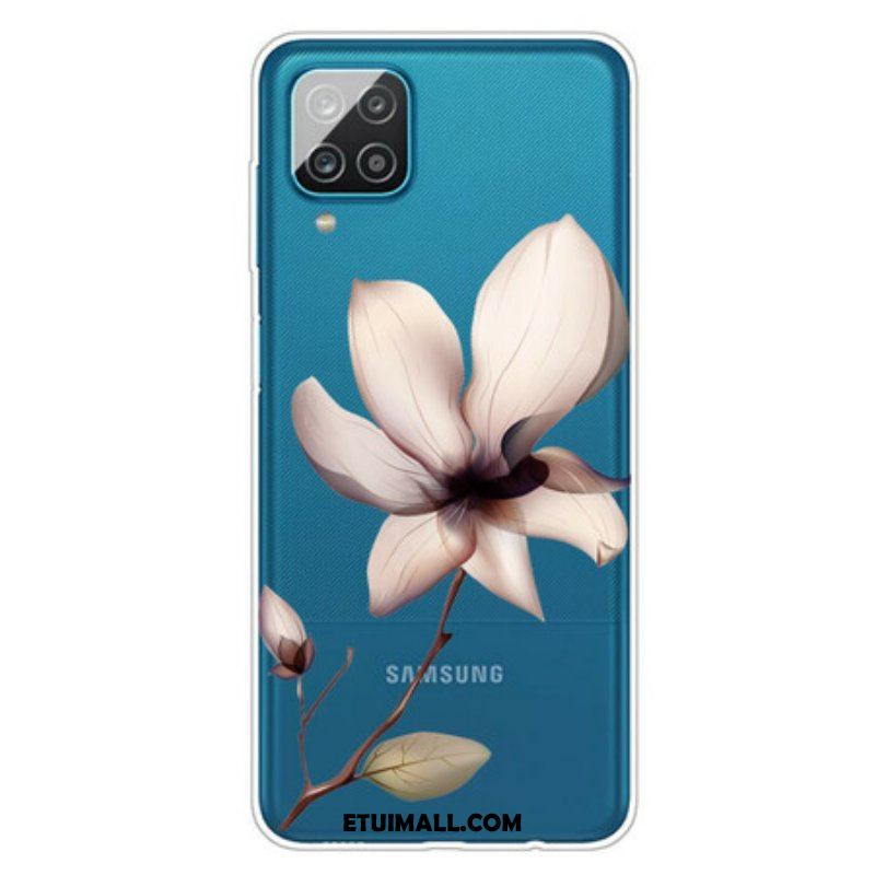 Etui do Samsung Galaxy M12 / A12 Kwiatowy Premium