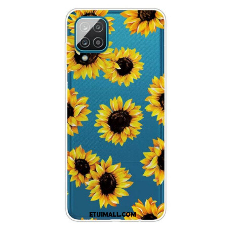 Etui do Samsung Galaxy M12 / A12 Słoneczniki