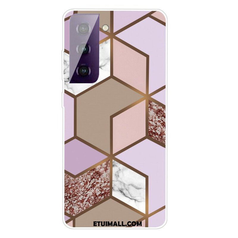 Etui do Samsung Galaxy S21 5G Geometryczny Marmur