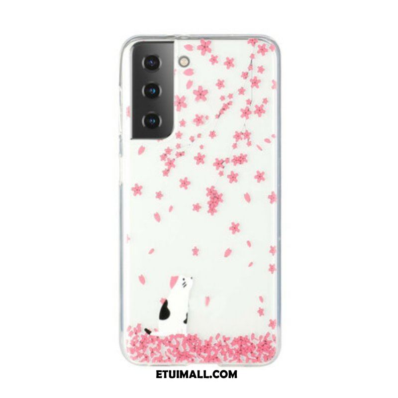 Etui do Samsung Galaxy S21 5G Płatki I Kot