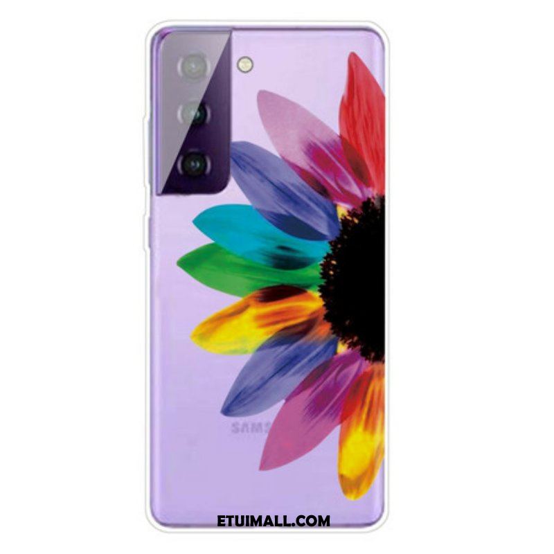 Etui do Samsung Galaxy S21 FE Kolorowy Kwiat