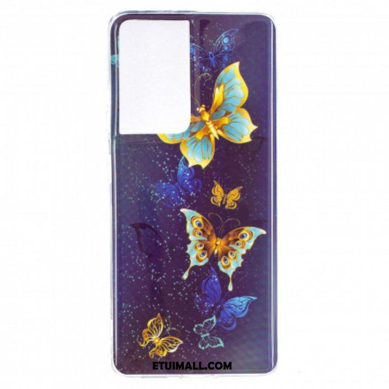 Etui do Samsung Galaxy S21 Ultra 5G Seria Fluorescencyjnych Motyli