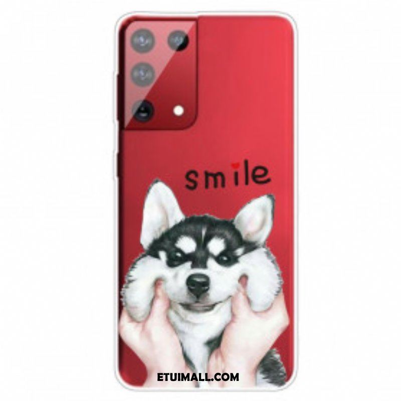 Etui do Samsung Galaxy S21 Ultra 5G Uśmiechnięty Pies