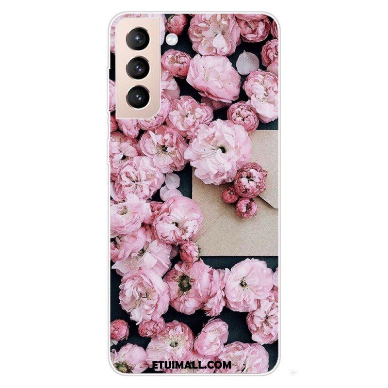 Etui do Samsung Galaxy S22 5G Różowe Kwiaty