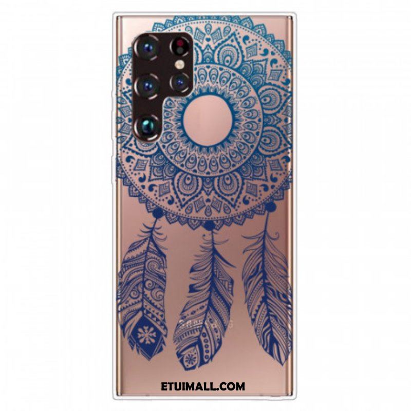 Etui do Samsung Galaxy S22 Ultra 5G Mandala Z Pojedynczym Kwiatem