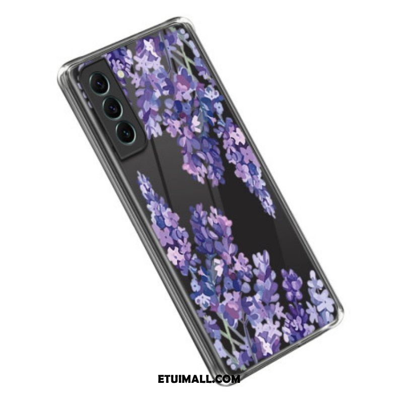 Etui do Samsung Galaxy S23 5G Bezszwowe Purpurowe Kwiaty