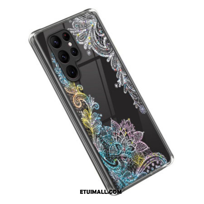 Etui do Samsung Galaxy S23 Ultra 5G Bezszwowa Koronkowa Mandala