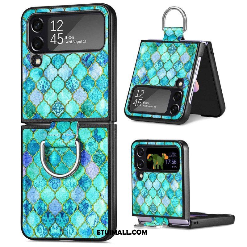 Etui do Samsung Galaxy Z Flip 4 Etui Folio Fantazja Z Pierścionkiem Caseneo