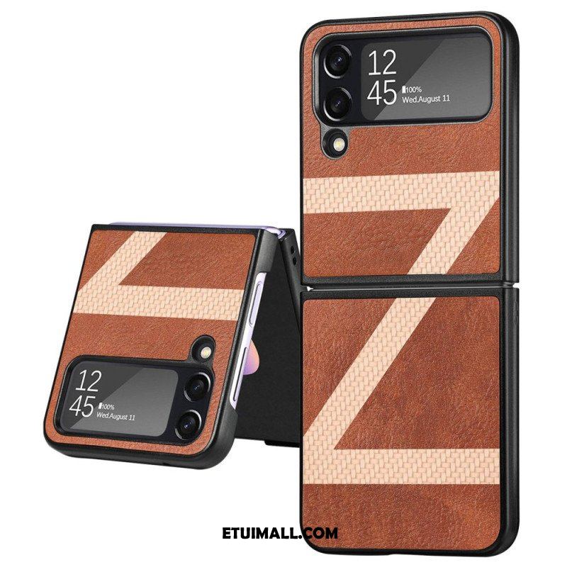 Etui do Samsung Galaxy Z Flip 4 Etui Folio Stylowa Skórzana Konstrukcja Z